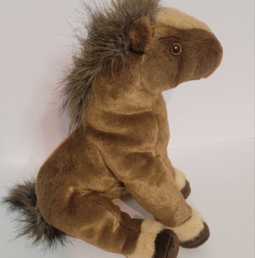 TY 2002 Horse Plush Tornado Stuffed Animal Toy Stands Sits 13